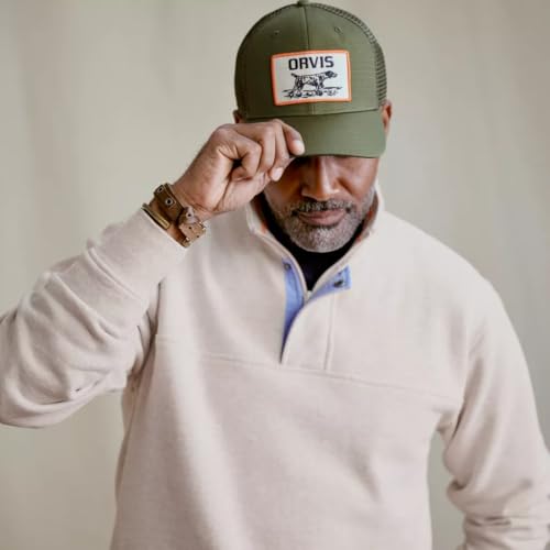 Orvis Signature Quarter-Zip Sweatshirt for Men - Stylish and Comfortable Fashion Sweatshirts for Everyday Wear4