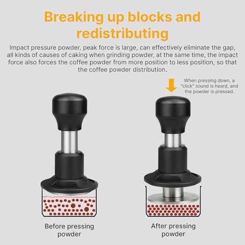 Tamper à pression modifiable contre le channeling pour machine espresso de précision - 8