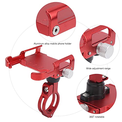 Suporte de telefone para bicicleta, largura ajustável da braçadeira de telefone para bicicleta com r