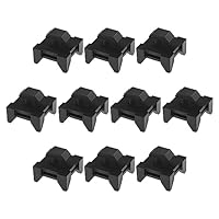 Be In Your Mind 10 Stück Kabelhalter-Nutklemmen Drahtklemmen-Halter passend für europäische Standard-4040-Aluminiumprofile Kabelkanal-Installationsblöcke schwarz 13 x 7,5 mm