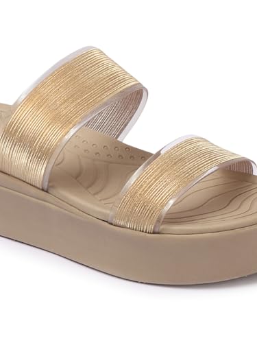 Image of Elle Women Comfortable Flat Round Toe Slip On fashion Sandal for Daily use, Office use, Casual use
