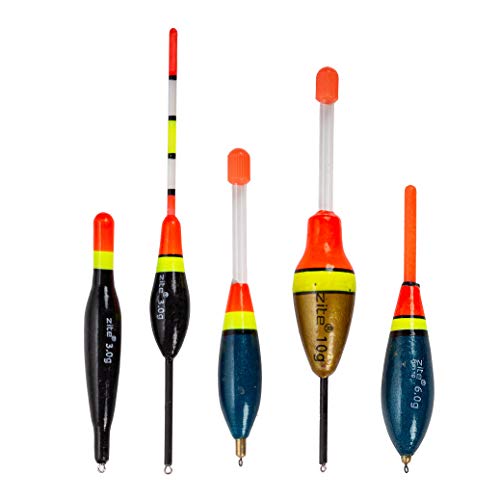 Zite Fishing Allround Posen-Set - Angelposen & Schwimmer zum Angeln - 20 Knicklicht-Posen Waggler Mehr mit Posen-Rohr – Bild 6