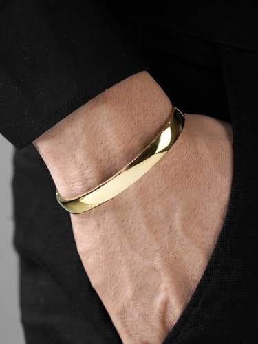 Image of SWASHAA Ethan Kada Oval Shape Stainless Steel Bracelet for Men
