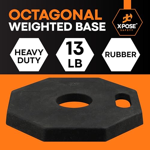 Image of Xpose Safety 45 inch Blue Delineator Posts with Base, 3-Pack
