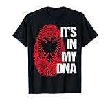 Shqiperi Shqiperia Finger DNA Flag