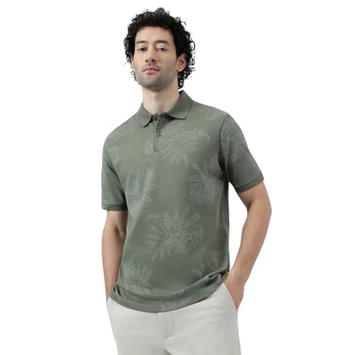Image of Marks & Spencer Pure Cotton Tropical Print Polo T-Shirt
