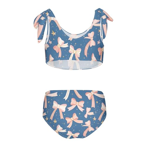 Wusikd Bows Girls Swimsuits Two Piece Stars Swimwear Bikini Set for for Girls Size 3T2