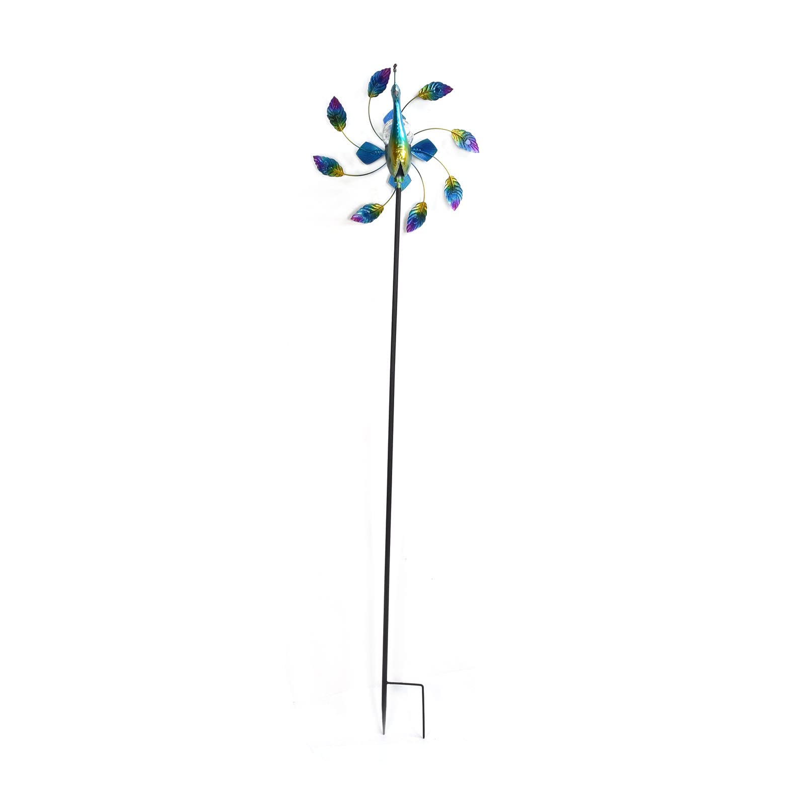 Molino de Viento de Hierro Forjado, hilanderos de Viento para jardín, Molino de Viento para decoración de césped al Aire Libre