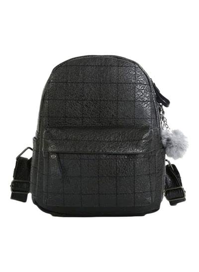 COOLBABY Leather snakeskin pattern school bag, student backpack