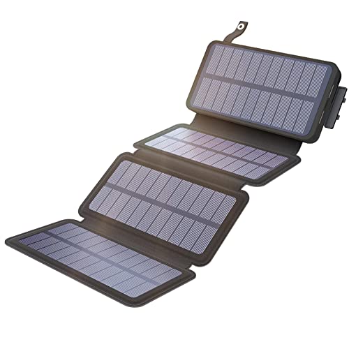 FEELLE Solar Portable Phone Charger - 25000mAh Solar Power Bank with Dual...