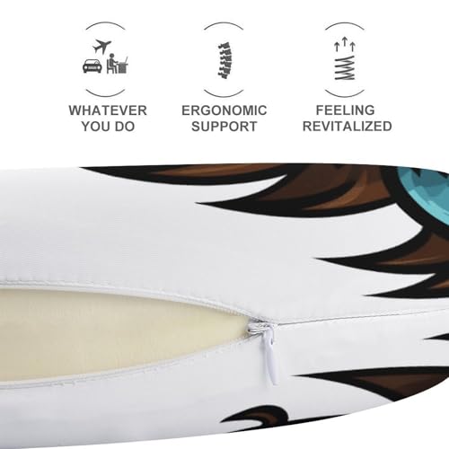 Almohada de espuma viscoelástica tamaño único en U miniatura 5