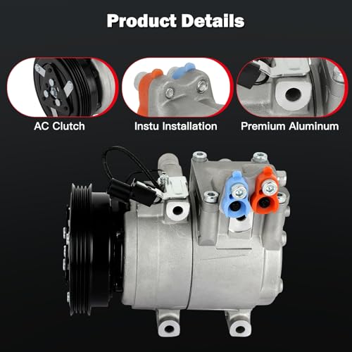 Image of CCIYU AC Compressor w /Clutch for Hyundai for Tucson 2.0L 2005-2009