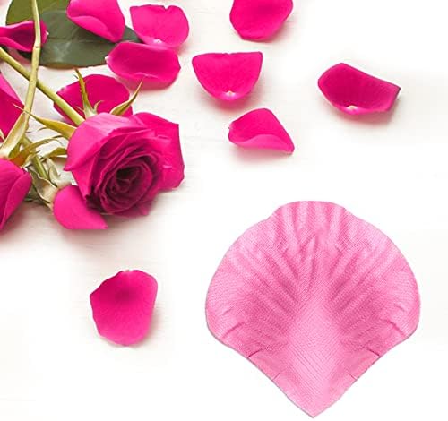 DONQL 2300PCS Pink Rose Petals Decoration, Artificial Silk Flowers Petals, Fake Roses Petals for Bed Bedroom Wedding, Pink Rose Petals Romantic Valentines Birthday Party Decorations