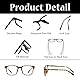 LJCZKA Quadratische Blaulicht Brille für Damen und Herren, Brillengestell Quadratisch mit TR90 Rahmen Brille Gegen Kopfschmerzen Anti-Müdigkeit