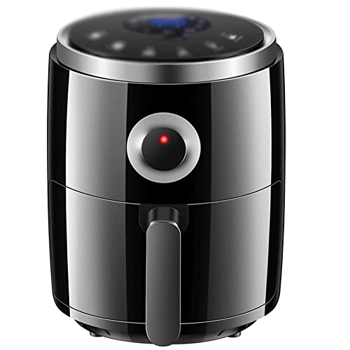 Freidora de aire de gran capacidad de 3 l con menús, pantalla táctil LED, control de tiempo/temperatura ajustable, freidoras de aire para uso doméstico, cocina sin aceite, freidora de aire eléctrica