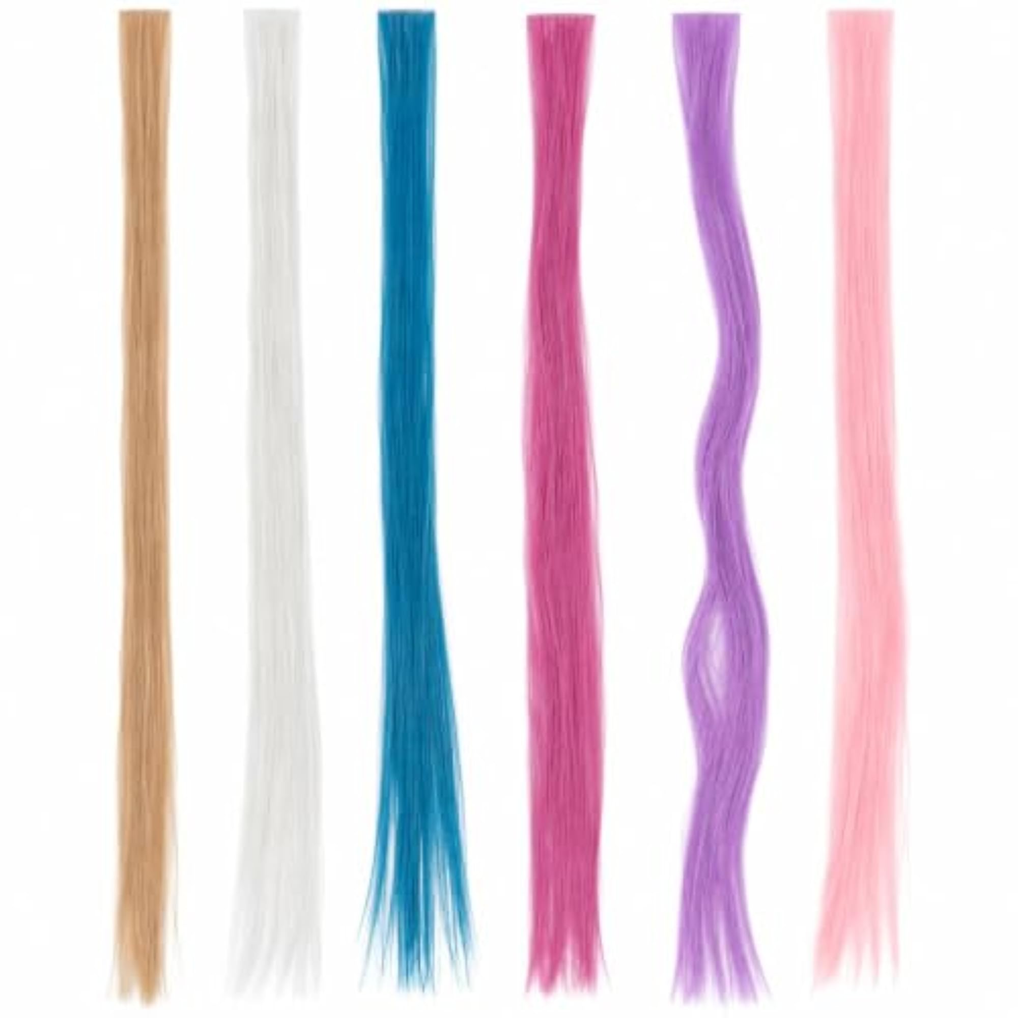 Colourful Wavy Clip-In Hair Extensions for Women