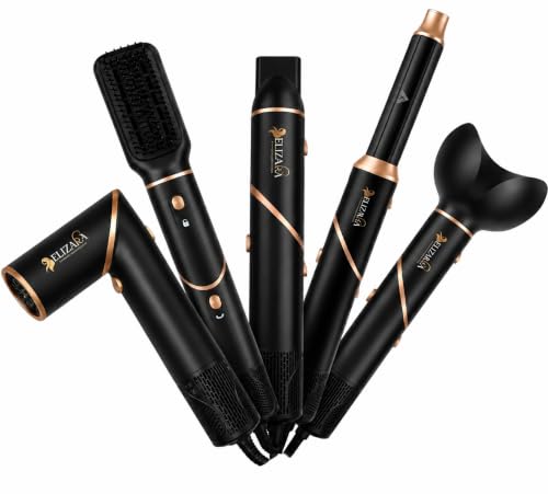 Hair Styler 5 in 1 Hot Air Brush | Blow Dryer Brush | Curling Iro...