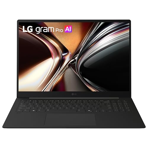 Image of LG gram Pro 16-inch Thin and Lightweight Dual AI Laptop Computer, Windows 11 Home, Copilot+ PC, AMD Ryzen AI 7 450, 32GB RAM, 1TB SSD, Aerominum Black