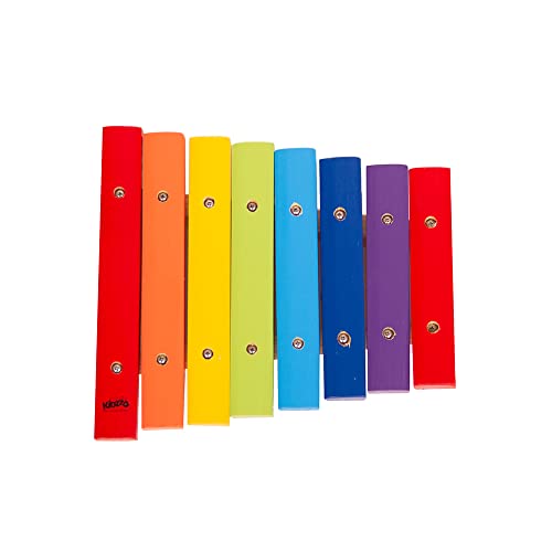 Xilofone Colorido 8 Teclas Em Madeira Kidzzo