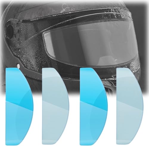 WFLCFR 4Piezas Película Antivaho para Casco para MT Revenge 2, Motocicleta Casco Impermeable Transparente Protectora Película,A