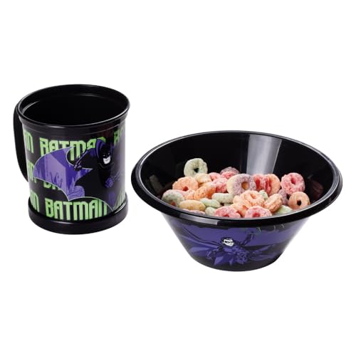 Kit C/Caneca E Bowl Batman Plas&uacute;til