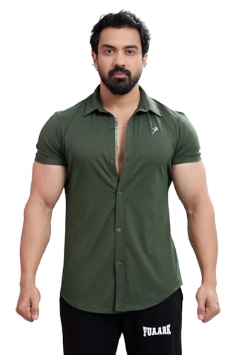 Image of FUAARK Mens Slim Fit Breathable, Lightweight & Stretchable Shirt for Casual wear