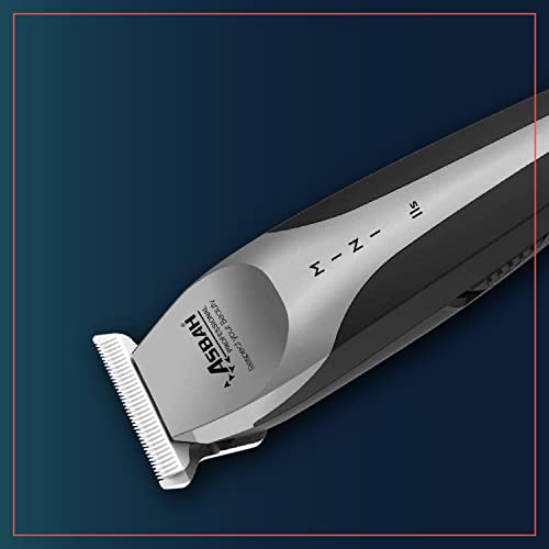Image of Asbah Professional Mini lls Trimmer | Cordless Trimmer | Beard & Mustache Cordless Grooming Clipper with Guide Comb | One Year Warranty, Lifetime Repair & Services (Multicolor)