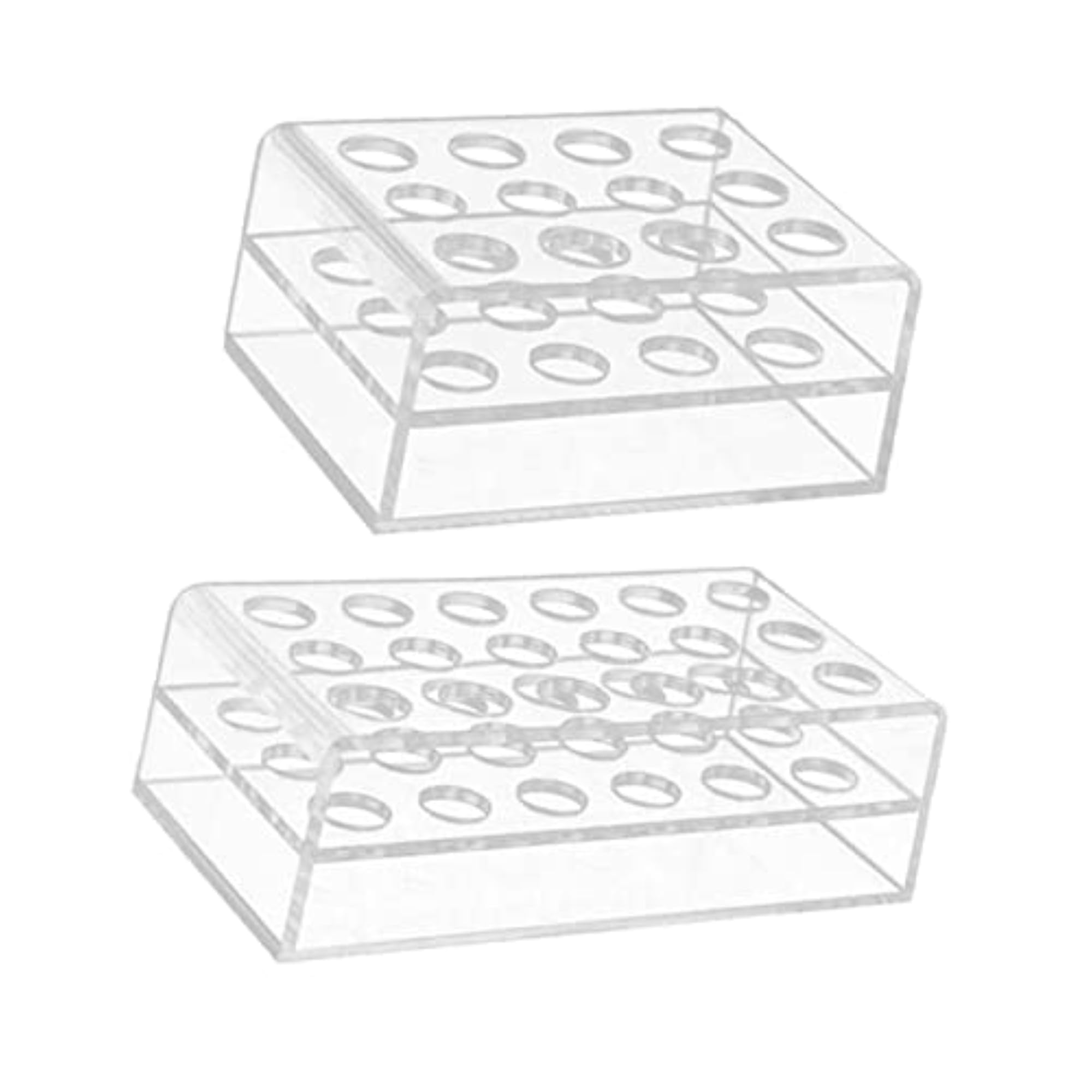 Clear Acrylic Brush Display Pen Holder, Countertop Storage