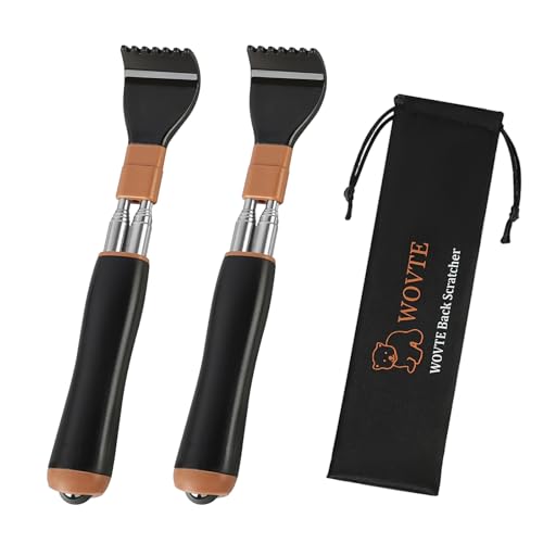 Image of WOVTE 2Pack Extendable Dual Rods Back Scratcher for Men Women