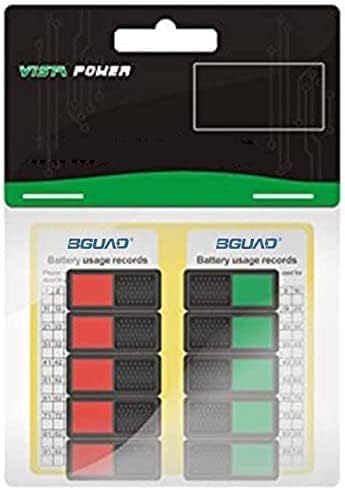 Indicador de pantalla de alimentación de batería, marcador deslizante con etiqueta adhesiva de registro para batería recargable LiPo LiHV LiHV de