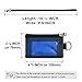 CHENSPRX Minimalist RFID Blocking Small Wallet with ID Window,WaterResistant Zip Id Case Wallet with Lanyard Keychain for Cards,Cash,Travel,Women,Men (Blue+Navy)