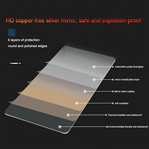 Miniatura 3 de Espejo de baño con iluminación LED sin marco, espejo de tocador LED iluminado, CIR 90+, IP44, impermeable, baño, dormitorio, entrada, hotel, salón