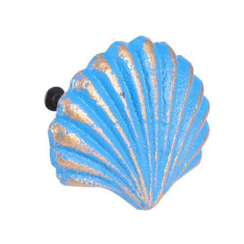 DECOMELODY Tirador de Hierro Azul Estilo con Diseño para Armarios Decoración Temática Oceánica para Muebles de Habitación Infantil y Cocina