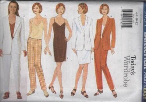 Butterick 5034 Misses' Jacket, Dress, Top & Pants Sewing Pattern Sizes 6-8-10-12