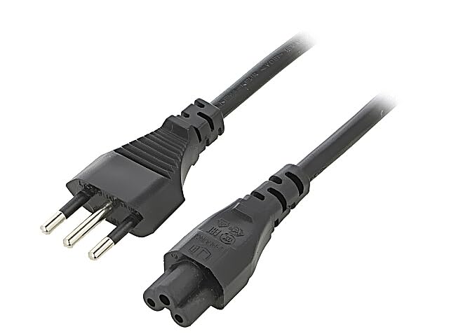 Câble 3G0,75mm2 CEI 23-50 et IEC C5 femelle en PVC robuste noir