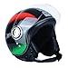 BEON 3/4 Open Face Motorcycle Helmet for Adults,DOT Approved - Moped Half Vespa Retro Helmet with Anti-Scratch Visor for Men and Women Model B-01