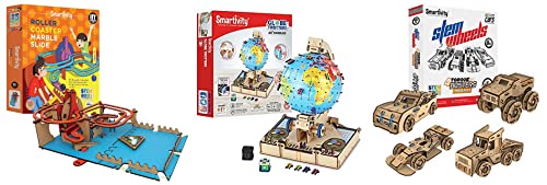 Image of Smartivity Roller Coaster Marble Slide Toys & Smartivity Globe Trotters Augmented Reality STEM Toy for Kids 8 to 14 & Smartivity Stem 4 Torque Busters Mega Pack STEM Educational Toys for Kids 6 to 14