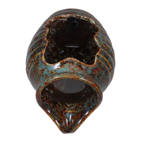 Parliky Decorative Waterfall Jar Ceramic Fountain for Use for Tranquil Water Gardens Easy Operation for Home and Garden Landscapes for Balconies