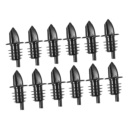 SOLUSTRE 12Pcs Bottle Pourer Tapered Spouts for Liquor Wine Oil Dispensers Leak Drink Pourers for Home Kitchen and Bar Use Material