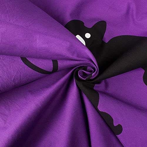 CHARTOU Women's 50s Cute Poodle Zipper Back Ruffled Swing A-Line Skirt3