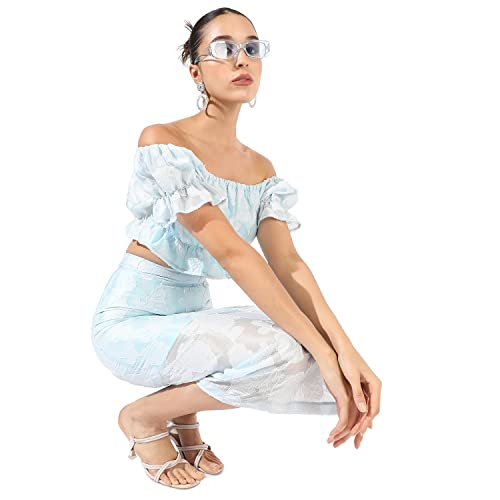 Image of Campus Sutra Women's Co-Ord Set For Casual Wear | Polyester Breathable Fabric Clothing Set Crafted With Comfort Fit And High Performance For Everyday Wear |