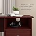 Bush Home Cabot 60W L Shaped Computer Desk with Storage in Harvest Cherry, 60-inch Corner Table with Drawers for Home Office Workspace