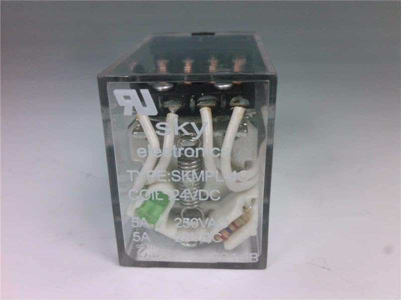 SKMPL-4C-24VDC 5A, Coil Voltage 24VDC, Contact 4C, MIN 4PDT, Plug in, Power Relay, with LED