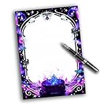 A5 Notizblock Hexen Zauberkessel – Gedottet, 50 Blatt – Gothic & Witchy Schreibwaren Briefblock – Dot Grid Papier für Bullet Journaling & Handlettering – Original Kunst von Tiny Tami