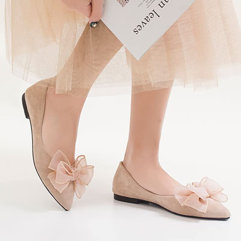 Image of Dear Time Women's Ballet Flats Dress Ballet Shoes Slip on for Office Work Comfortable Shoes