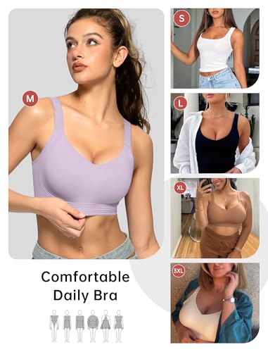 Image of OEAK Women Jelly Bra Wireless Anti Sagging Full Coverage Bras