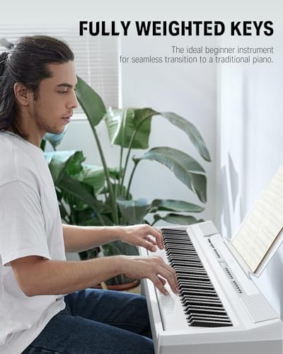 Donner DEP-20 White Digital Piano + White Piano Bench - image 4
