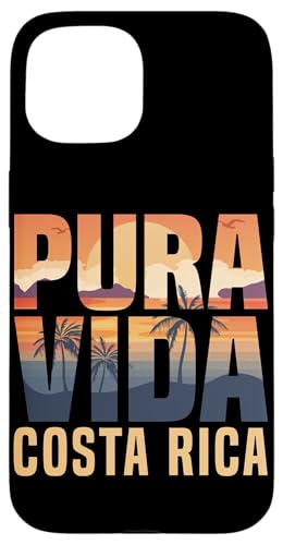 Pura Vida Costa Rica Tropical Beach Vibes Gift Custodia per iPhone 15