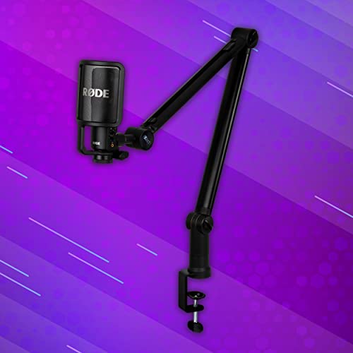 Ixtech Microphone Boom Arm With Desk Mount, 360° Rotatable, Adjustable And Foldable Scissor Mounting For Podcast, Video Gaming, Radio And Studio Audio, Sturdy And Universal - Elegance Model #TOP6