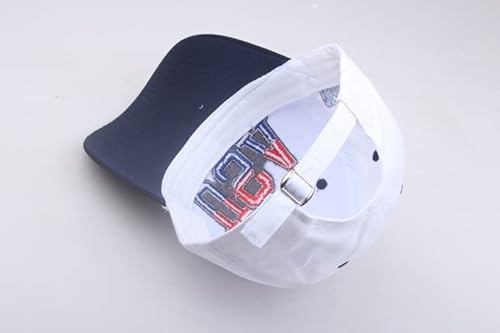 Fashion White Usa Baseball Caps American Flag Patriotic Hats Low Profile Golf Ball Hat Sports Fan Caps Cotton Denim For Men Women #TOP4